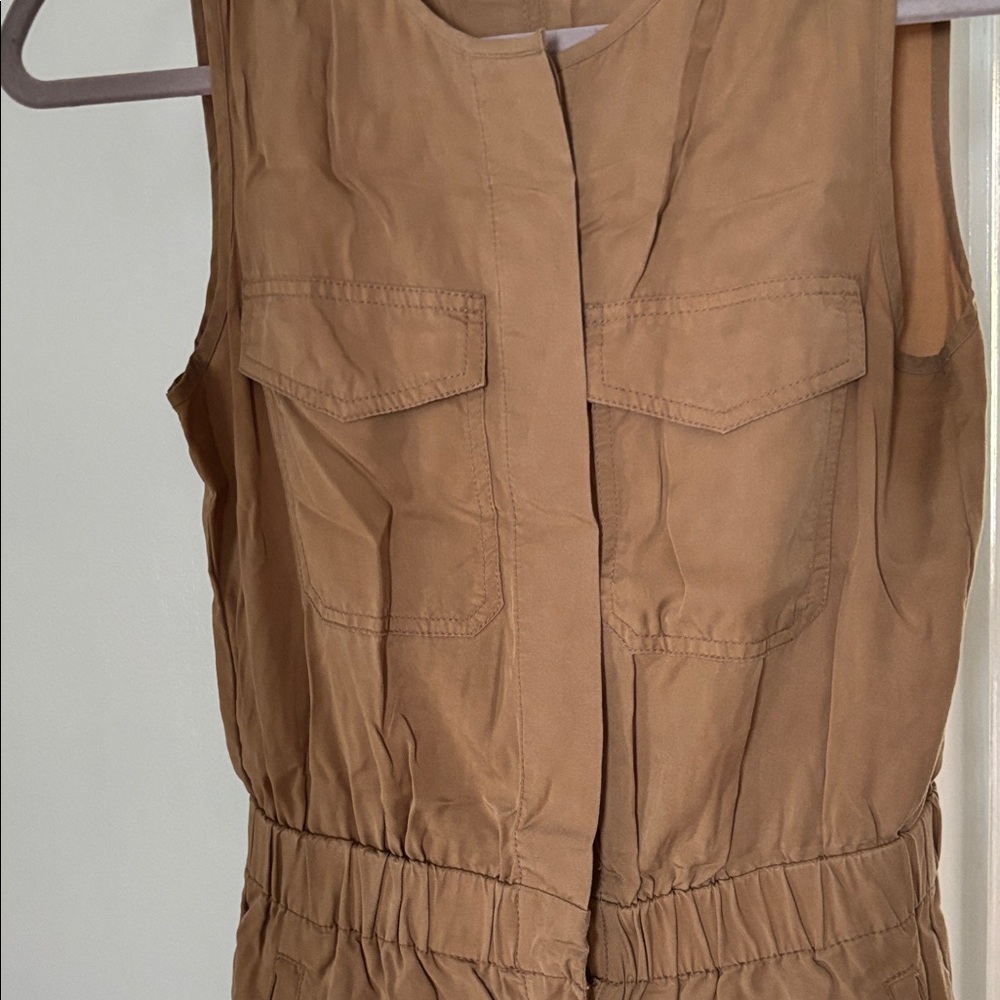 Banana Republic Tan Tencel Utility Romper XS - Picture 4 of 6